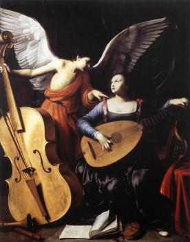 Carlo Saraceni : Saint Cecilia and the Angel